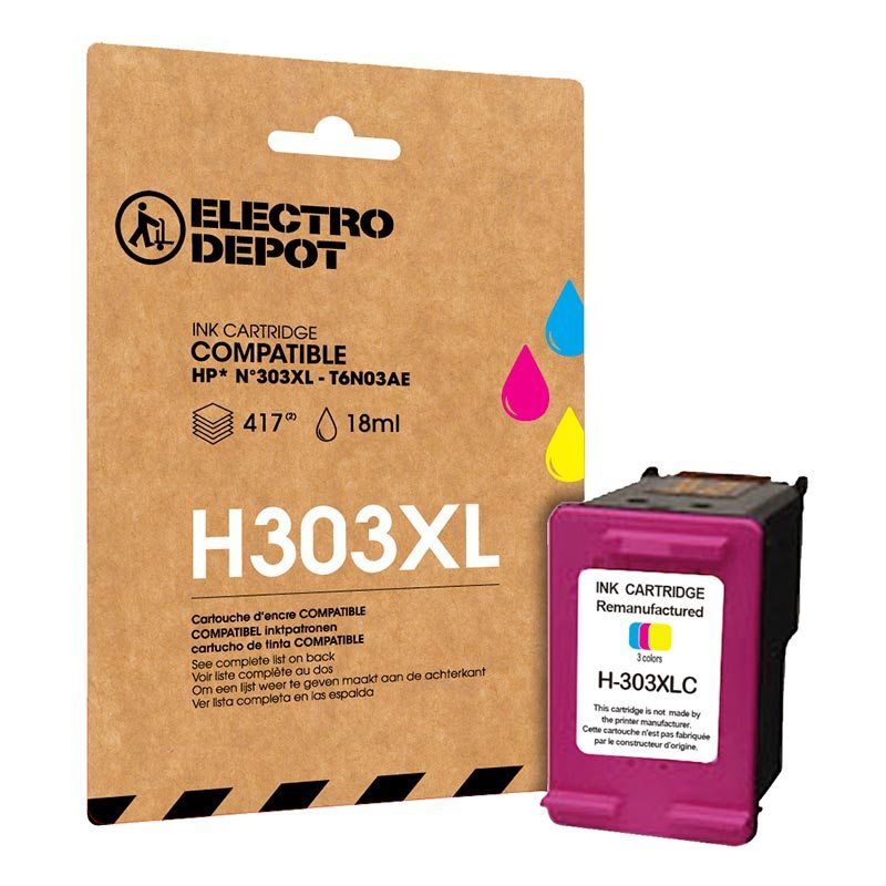 Cartouche D Encre ELECTRO DEPOT Compatible HP H303 Couleurs XL