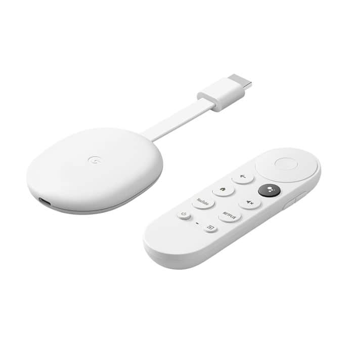 Passerelle multimédia Google Chromecast avec Google TV Version 4K