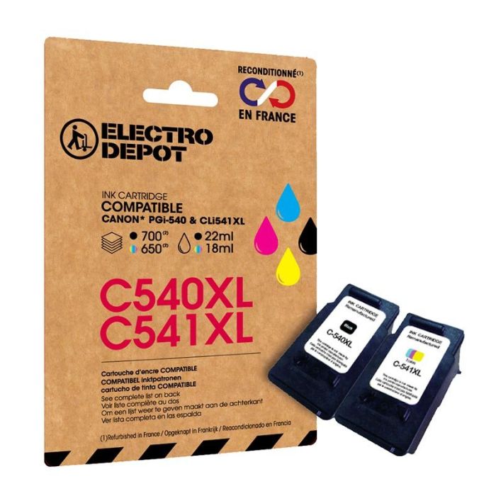 Cartouche D Encre Electro Depot Compatible Canon C Pack Xl Noir