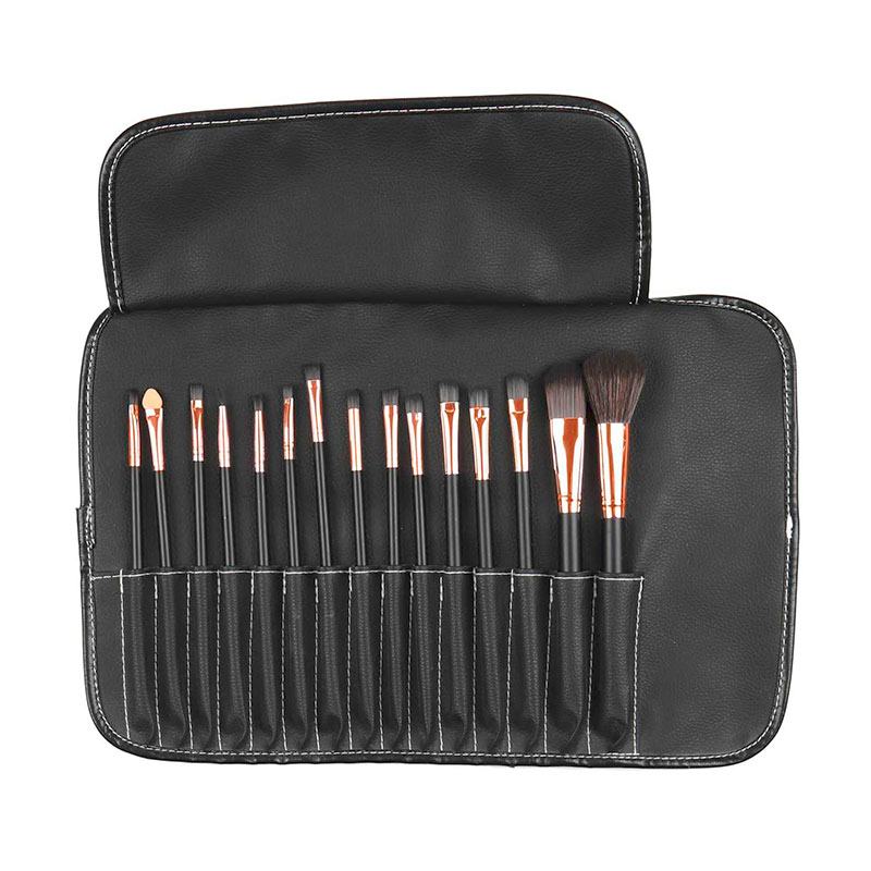 Trousse Avec 15 Pinceaux De Maquillage