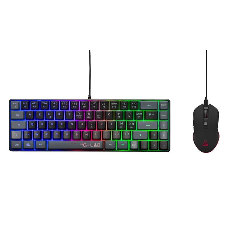 Pack Souris + Clavier Tkl Gamer The G-lab Hydrogen