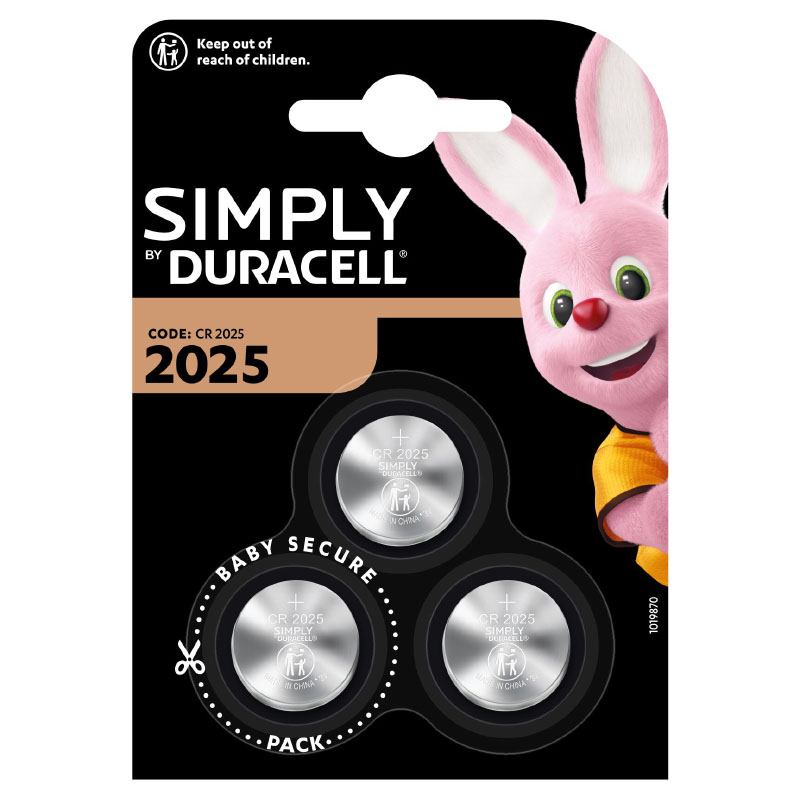 Piles Boutons Lithium Duracell Simply 2025 X3 3v