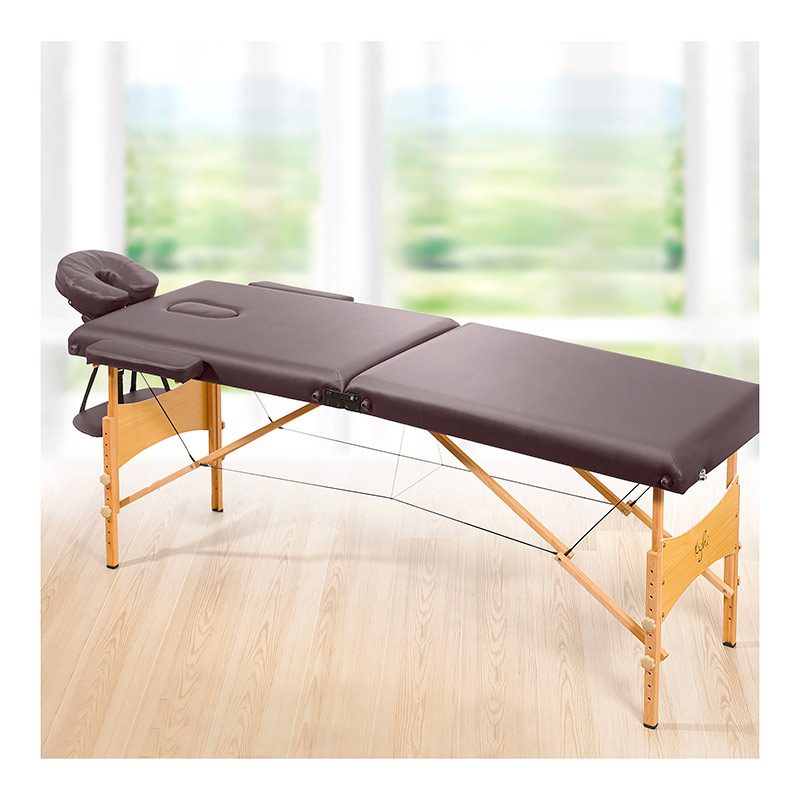 YOGHI Table de massage pliante TDM102 - Noir pas cher 