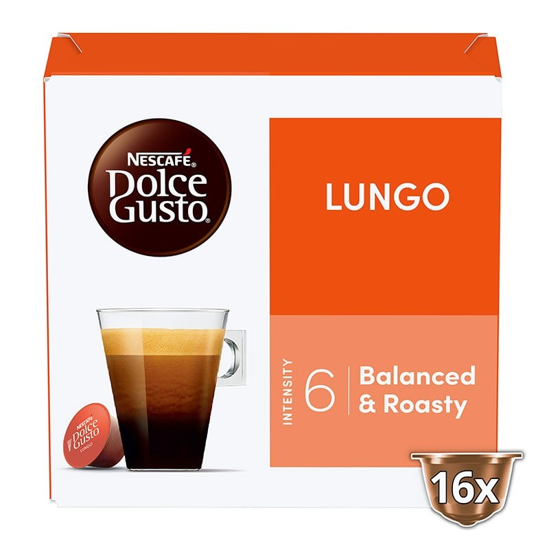 16 Dosettes Dolce Gusto Lungo