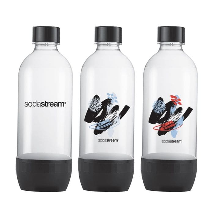 SodaStream Jet Machine à eau pétillante (noir), avec bouteille
