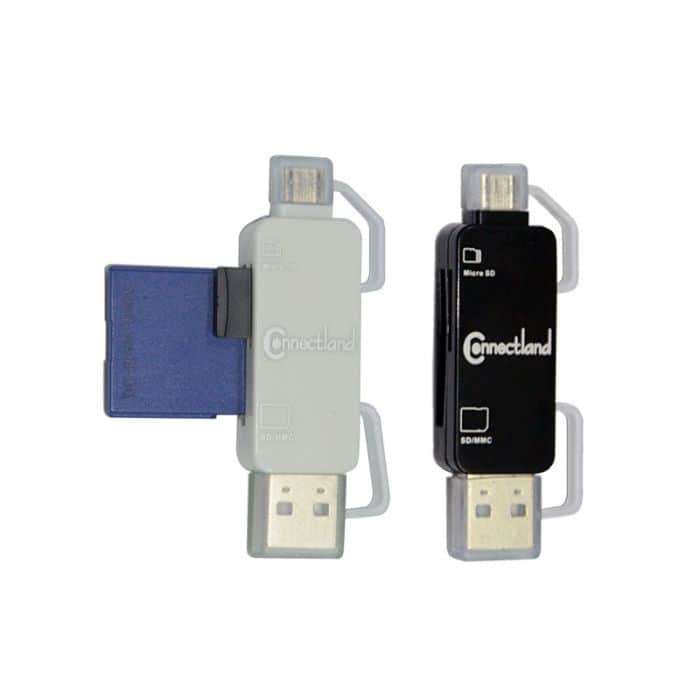 Porte-cartes SIM et lecteur USB OTG pour carte MicroSD