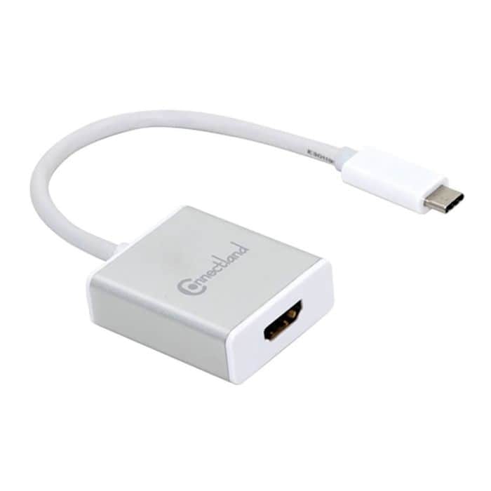 Adaptateur USB C 3-en-1 vers USB / Ethernet / USB C - Blanc