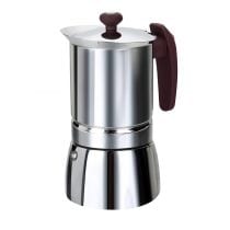 Cafetière italienne inox 6 tasses tous feux dont induction