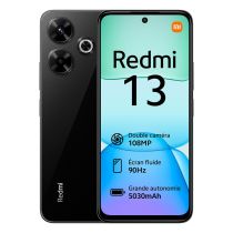 Smartphone XIAOMI Redmi 13 256Go 4G Noir + Coque