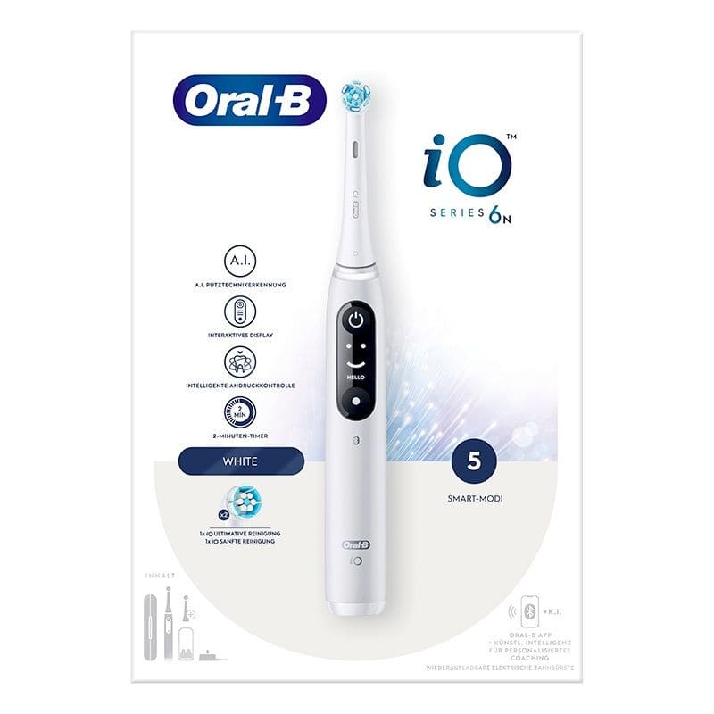 Brosse à Dents ORAL-B Io6 Blanche Series 6N - Electro Dépôt