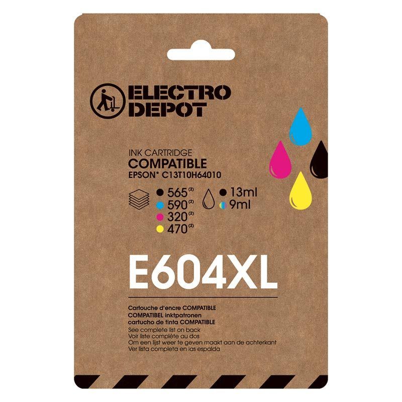 Cartouche D Encre Electro Depot Compatible Epson E Pack Xl Noir Et