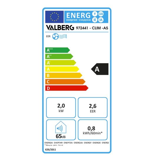 Climatiseur mobile VALBERG TINA-05 5000 BTU pour pièce de 10m2