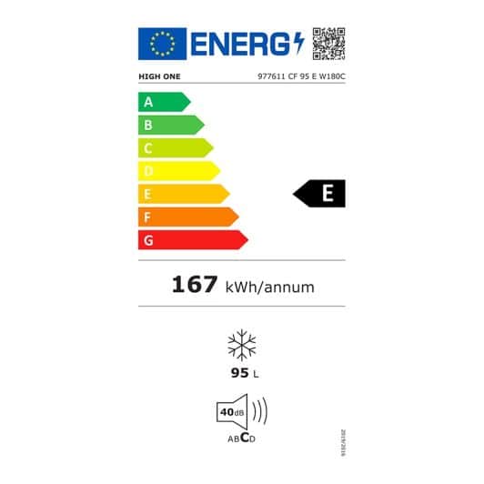 Congélateur coffre HIGH ONE CF 95 E W180C