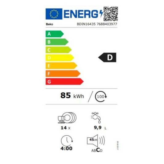 Lave-vaisselle tout intégrale BEKO BDIN16435 14S45DB 