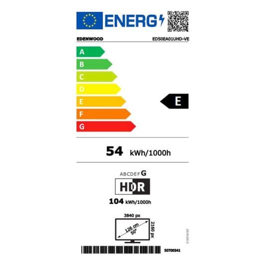 TV QLED 50'' EDENWOOD ED50EA01UHD-VE