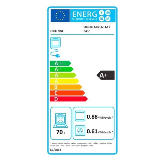 Four chaleur tournante HIGH ONE MFO 65 M K 343C