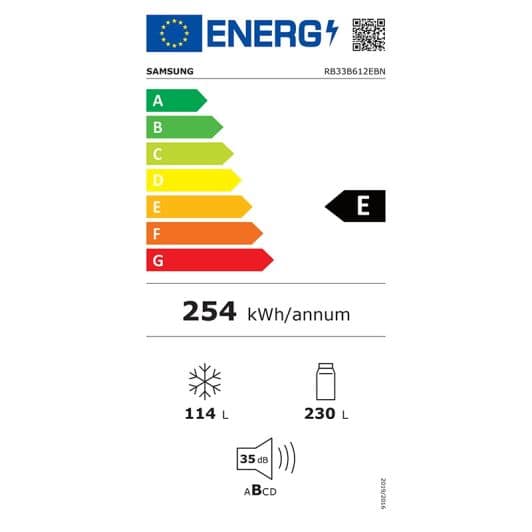 Réfrigérateur combiné SAMSUNG RB33B612EBN