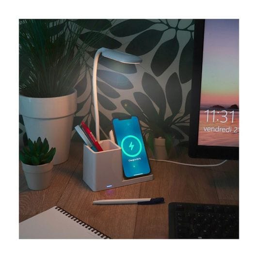 Lampe de bureau SEDEA avec support charge par induction