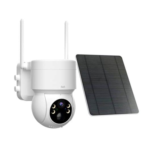 Caméra de surveillance CHACON 4G motorisée 2K avec panneau solaire