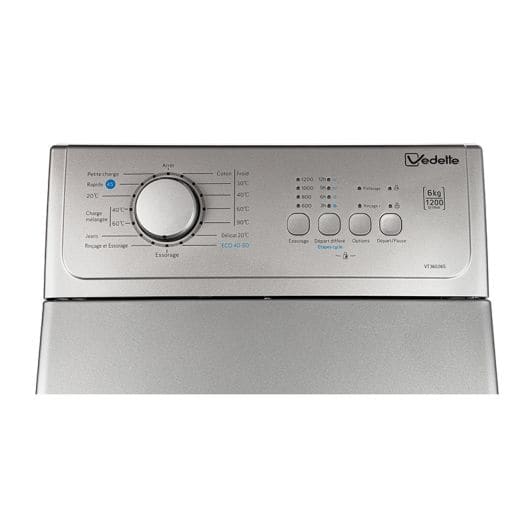 Lave-linge top 6 kg VEDETTE VT36026S