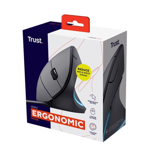 Souris filaire TRUST VERTO Ergonomique