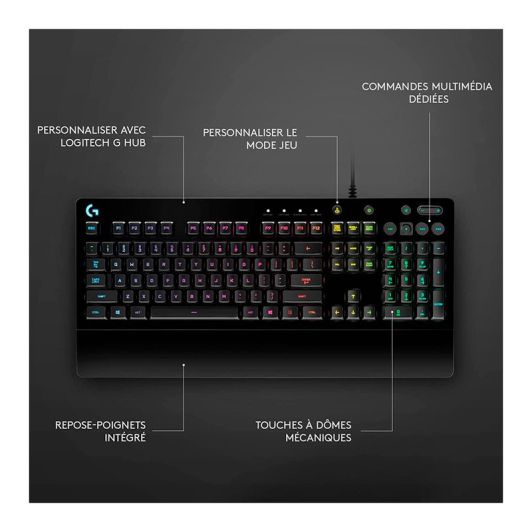 Clavier gamer LOGITECH G213 PRODIGY mécanique