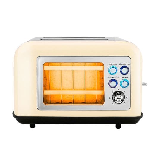 Grille-pain KITCHENCOOK Toasteo Glass Beige