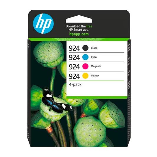 HP 924 Pack de 4 Cartouches d’encre authentiques CMJN