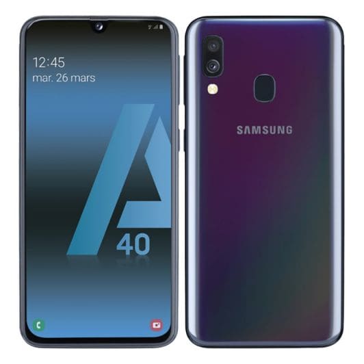 Smartphone SAMSUNG A40 64 Go Noir reconditionné Grade A+ 