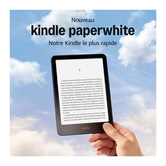 Liseuse AMAZON Kindle Paperwhite ( 2024) -16GB-Noir-avec pub - 12ème génération.