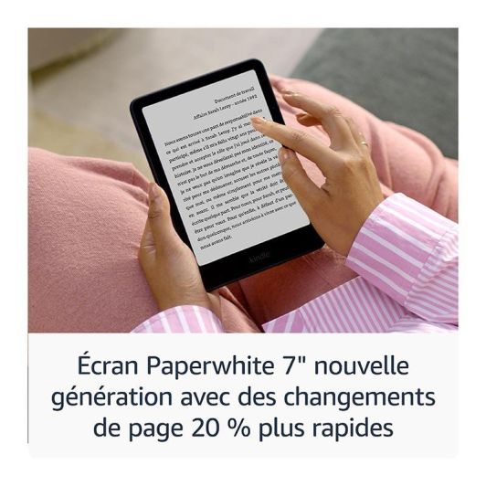 Liseuse AMAZON Kindle Paperwhite ( 2024) -16GB-Noir-avec pub - 12ème génération.