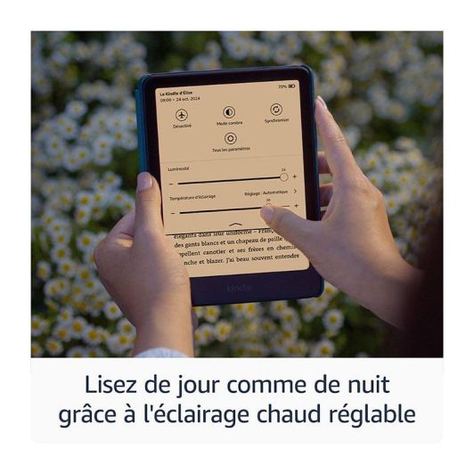 Liseuse AMAZON Kindle Paperwhite ( 2024) -16GB-Noir-avec pub - 12ème génération.