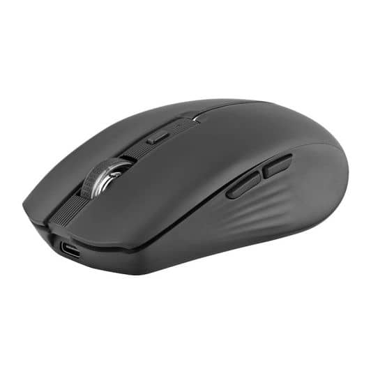 Souris rechargeable bluetooth DUAL CONNECT noire - GRADIENT