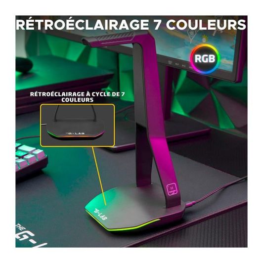 Support de casque gamer universel The G-LAB K-STAND HYDROGEN