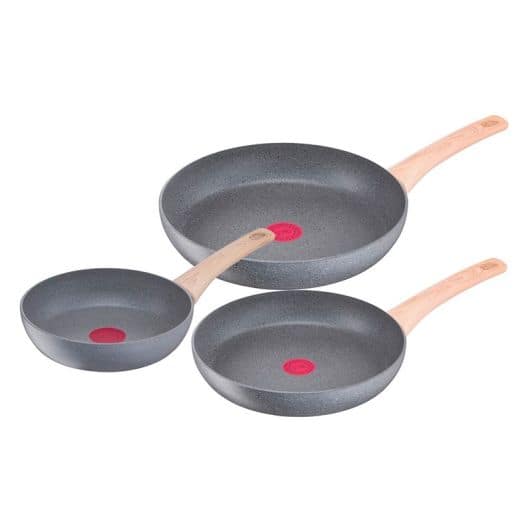 Lot de 3 poêles TEFAL natural force