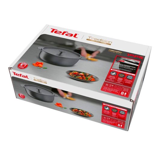 Cocotte TEFAL tradition fonte acier 5.3L