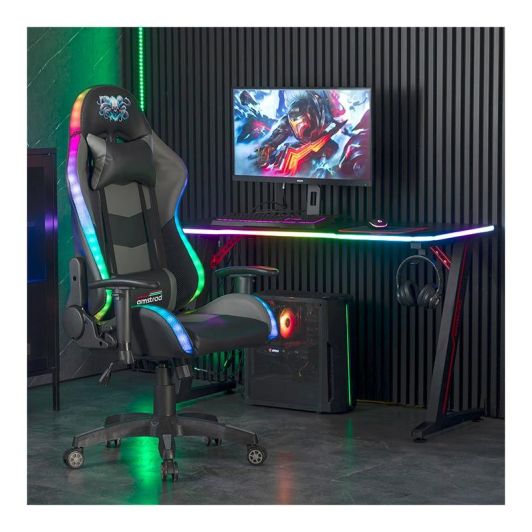 Fauteuil Gaming AMSTRAD Elite Kraken LED