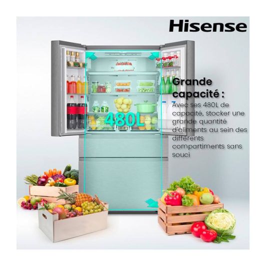 Réfrigérateur 4 portes HISENSE RF540N4WIE