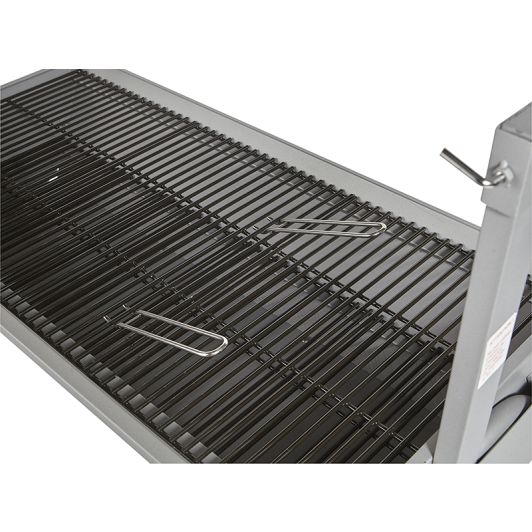 Barbecue charbon SILVER STYLE tournebroche XXL 