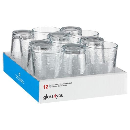 Pack de 12 verres à eau