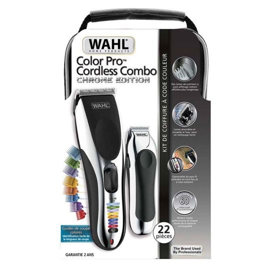 TONDEUSE CHEVEUX WAHL COLOR PRO CORDLESS COMBO RECHARGEABLE + MINI TONDEUSE