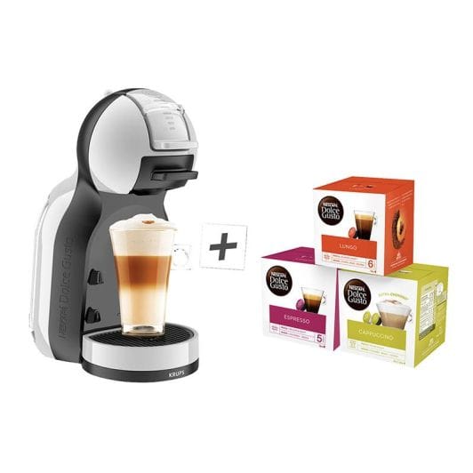 Expresso KRUPS DOLCE GUSTO YY4567FD Mini Me Gris + 3 boites