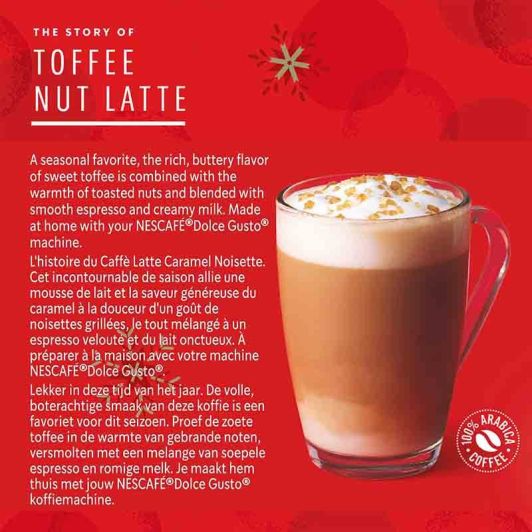 Dosettes café STARBUCKS TOFFEE NUT LATTE