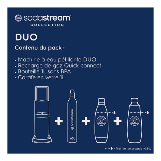 Appareil à soda SODASTREAM DUO NOIRE