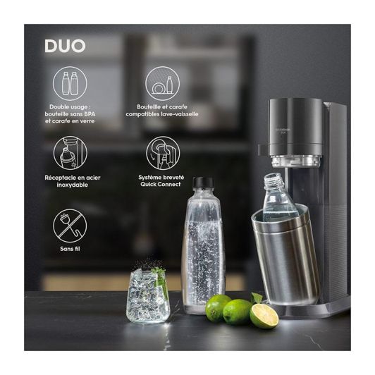 Appareil à soda SODASTREAM DUO noir