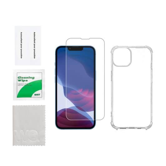 Pack WE VERRE TREMPE + COQUE IPHONE 14