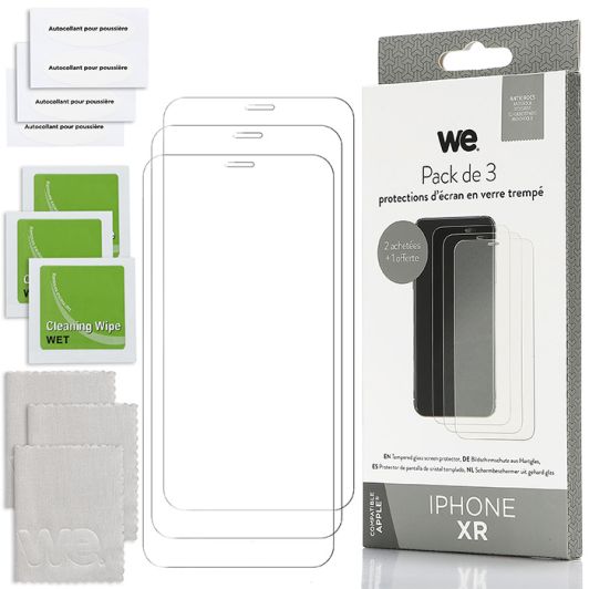 Pack WE VERRE TREMPE + COQUE IPHONE XR