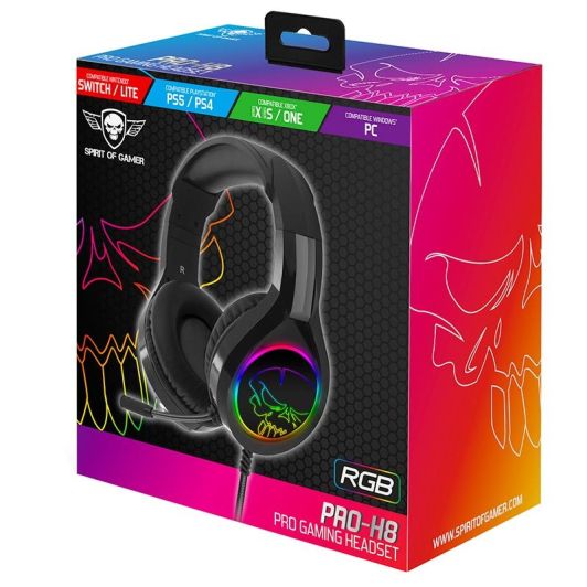 Casque gaming SPIRIT OF GAMER RGB PRO H8