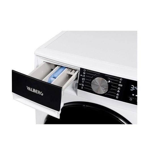 Lave-linge hublot 9 kg VALBERG WF 914 A MF W566C avec filtre micro-fibres plastiques