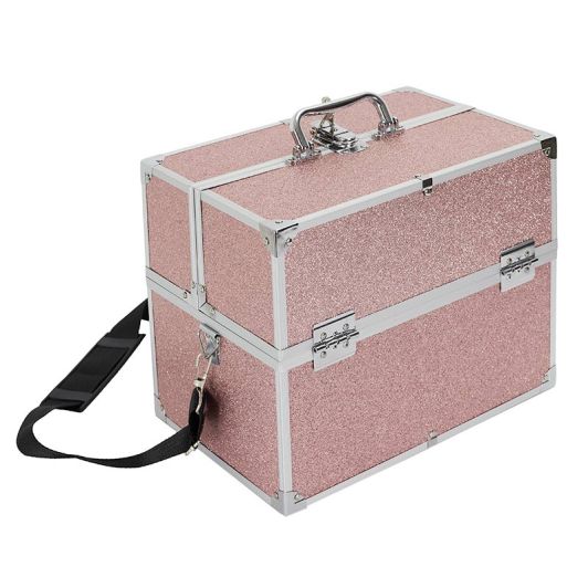 Malette de rangement Cosmetic Club  rose